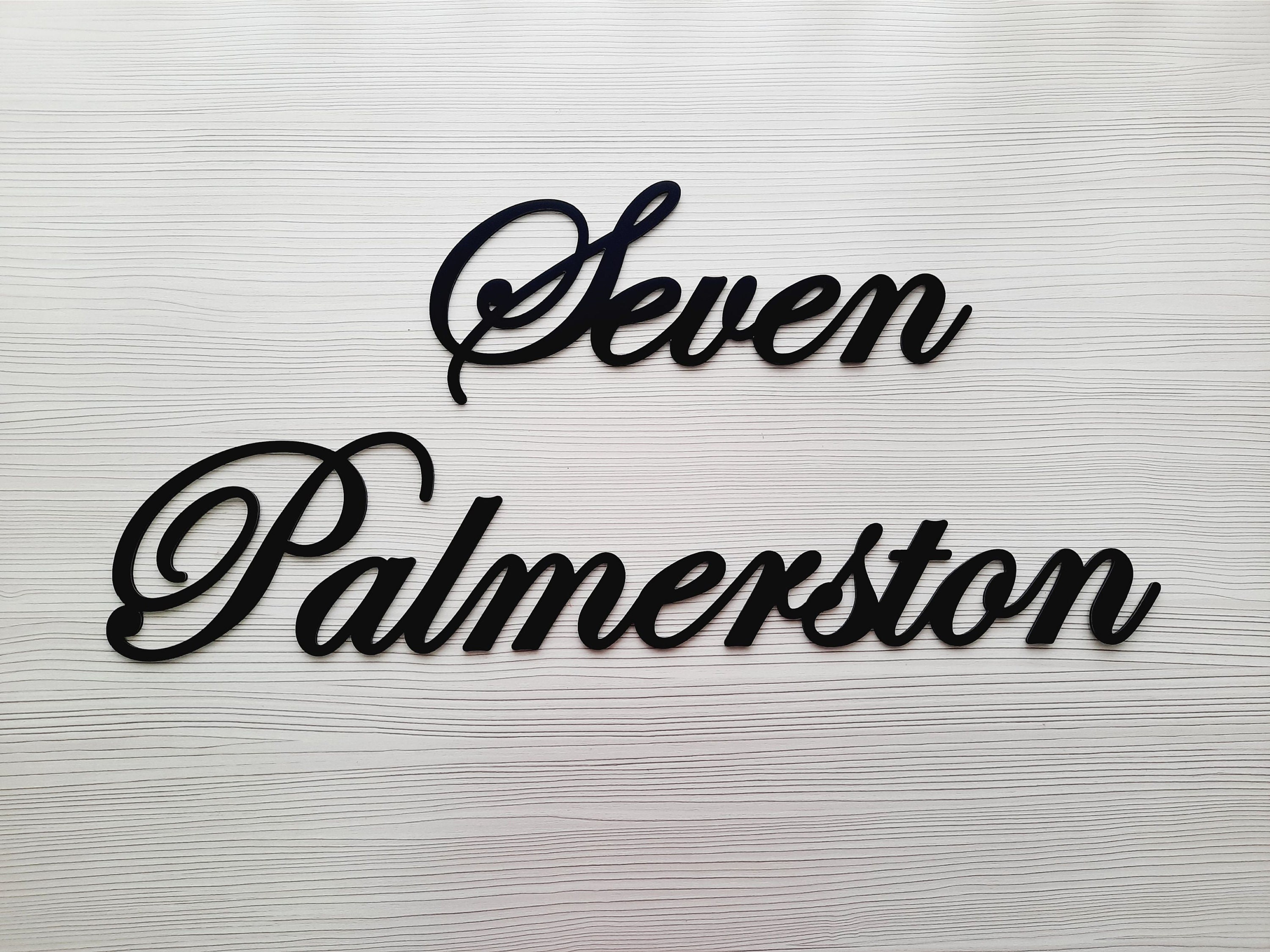 Script Address Sign script House Numbers Custom House Etsy