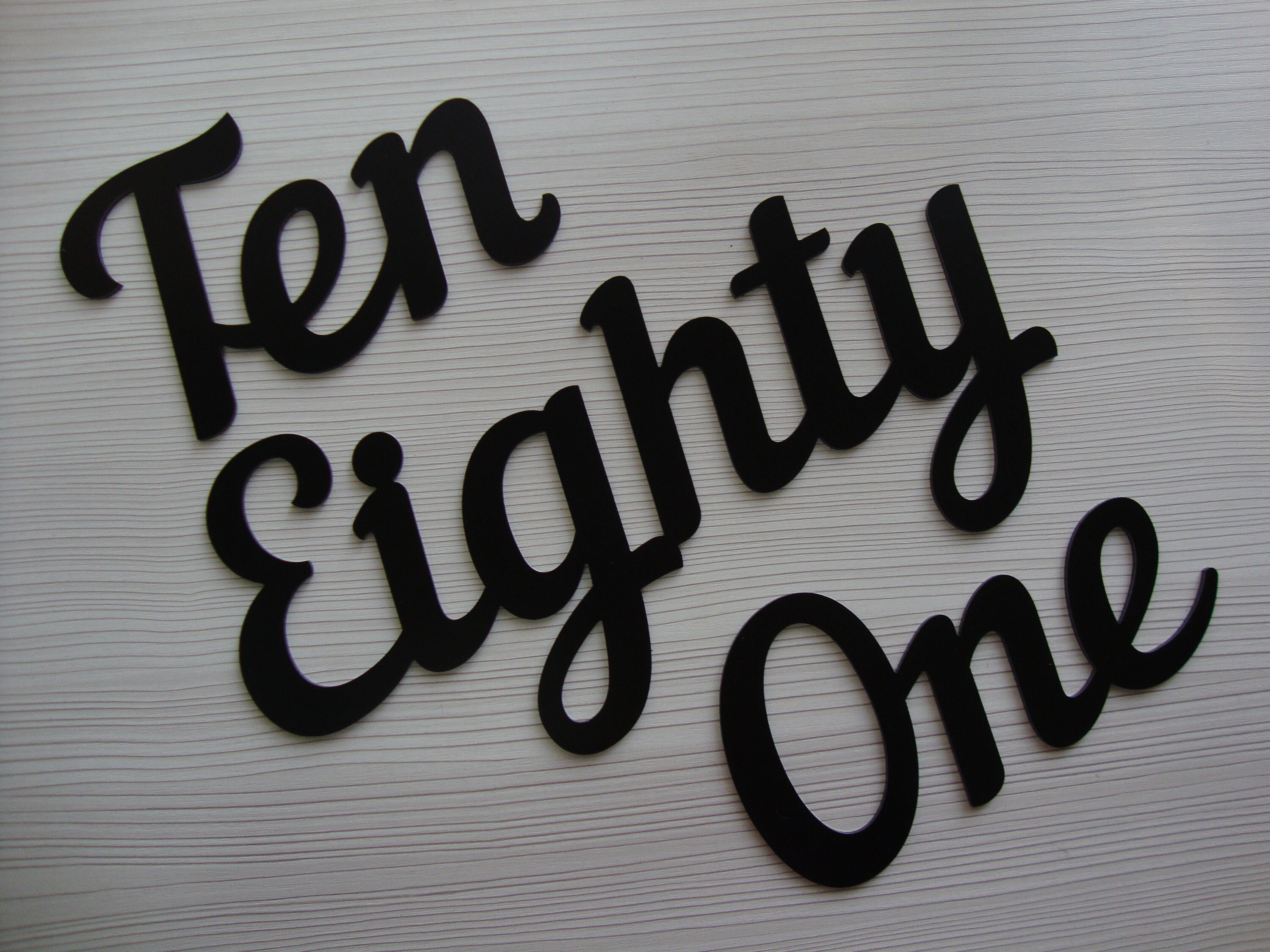 Script Address Numbers Ten Script Address Sign - Etsy