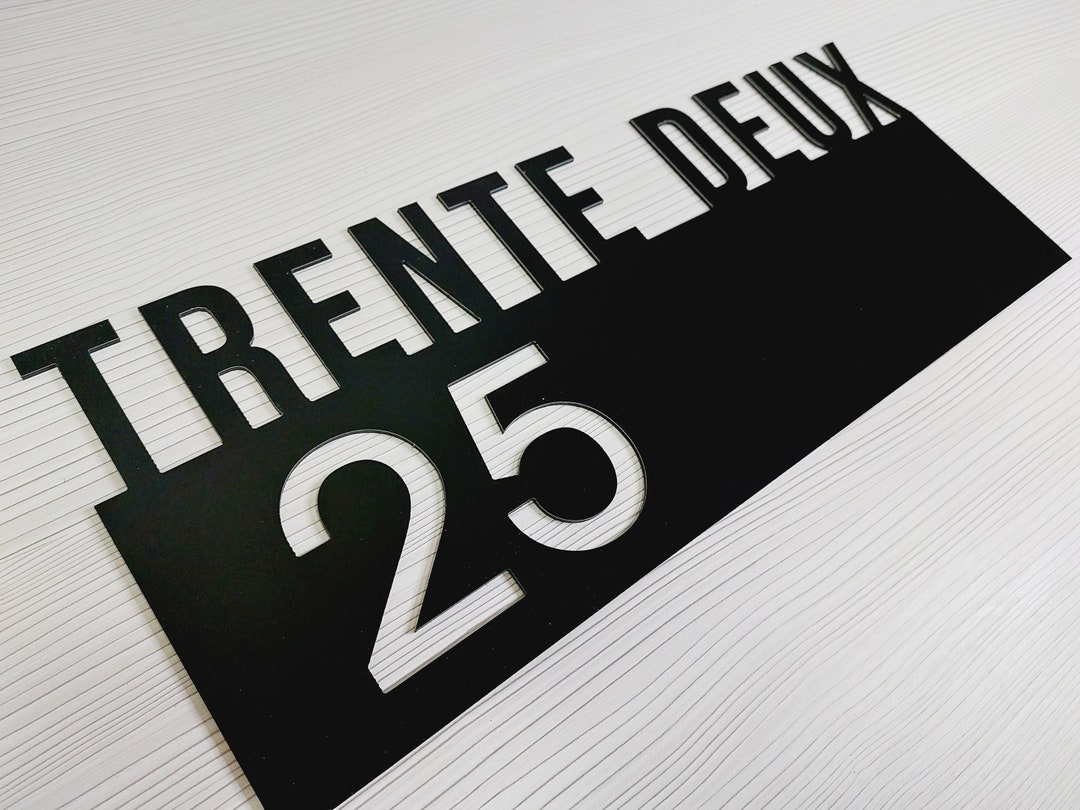 Outdoor Signs House Numbers, House Number Gift, House Horizontal ...