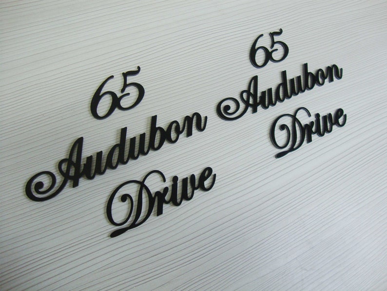 Mailbox Address Sings, Mailbox Script Address Sign, Script House ...