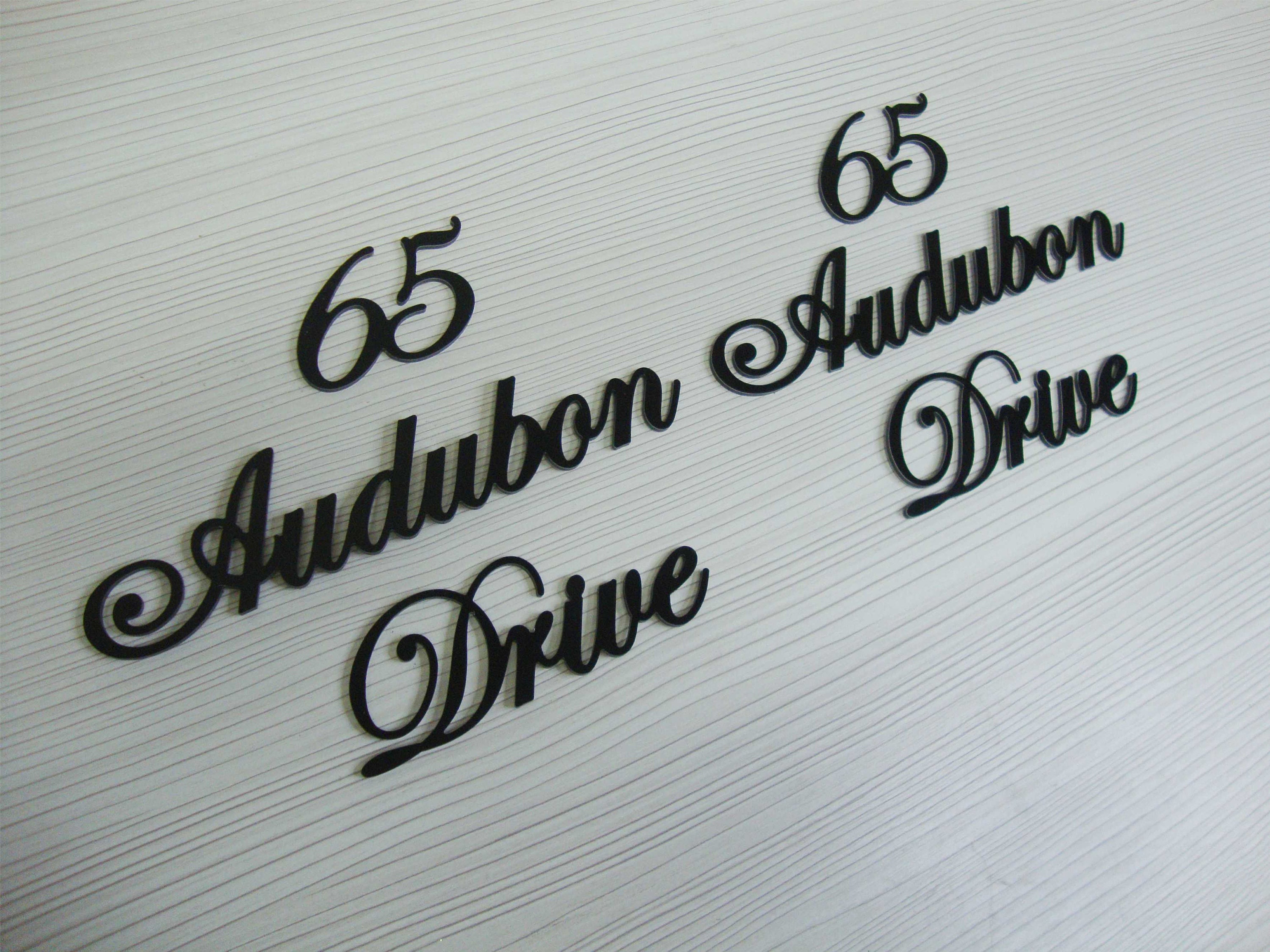 Mailbox Address Sings, Mailbox Script Address Sign, Script House ...