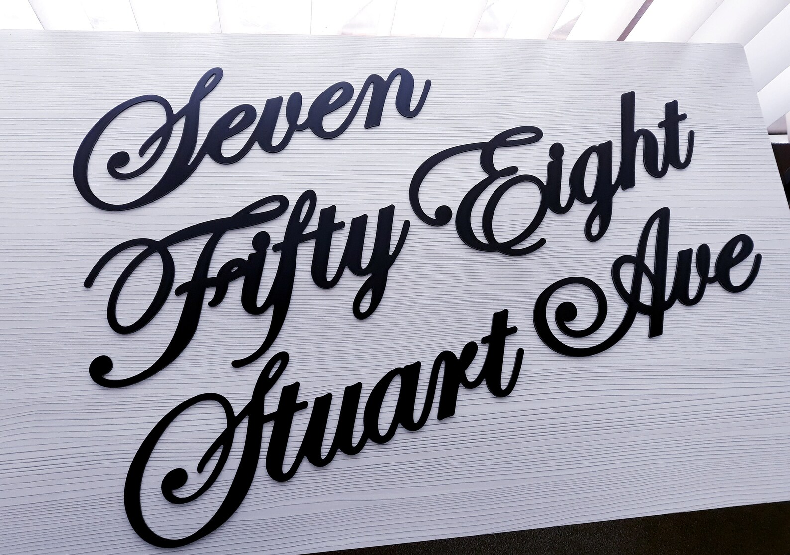 Script Address Sign Metal,garage Address Script,script House Numbers ...
