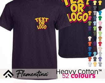 Personalised T-Shirt | Custom Photo, Logo or Text Print Top | Gildan Heavy Cotton Tee | Design Your Own Shirt | Workwear, Stag, Hen, Gifts