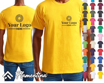 Personalised Valueweight Short Sleeve T-Shirt | Custom Photo, Logo or Text Print Top | Fruit of the Loom Tee Shirt | Workwear, Work, Gifts