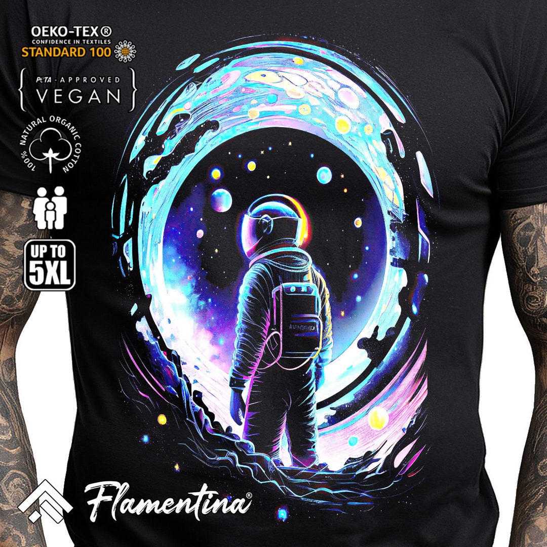 Astronaut T shirt Space Galaxy Stars Universe Sci fi Exploration E243 astronaut-t-shirt-space-galaxy-stars-universe-sci-fi-exploration-e243