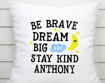 Dream big cushion | Etsy Personalized Dream Big Pillowcase