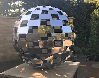 Large Bespoke Stainless Steel Mirror Effect Sculpture-Shape is bespoke to you, sphere, hexagonal, 3D or 2D