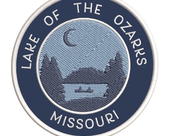 LOUIS ONE-WAY SIGN EMBROIDERED IRON-ON PATCH applique MISSOURI SOUVENIR ROAD ST