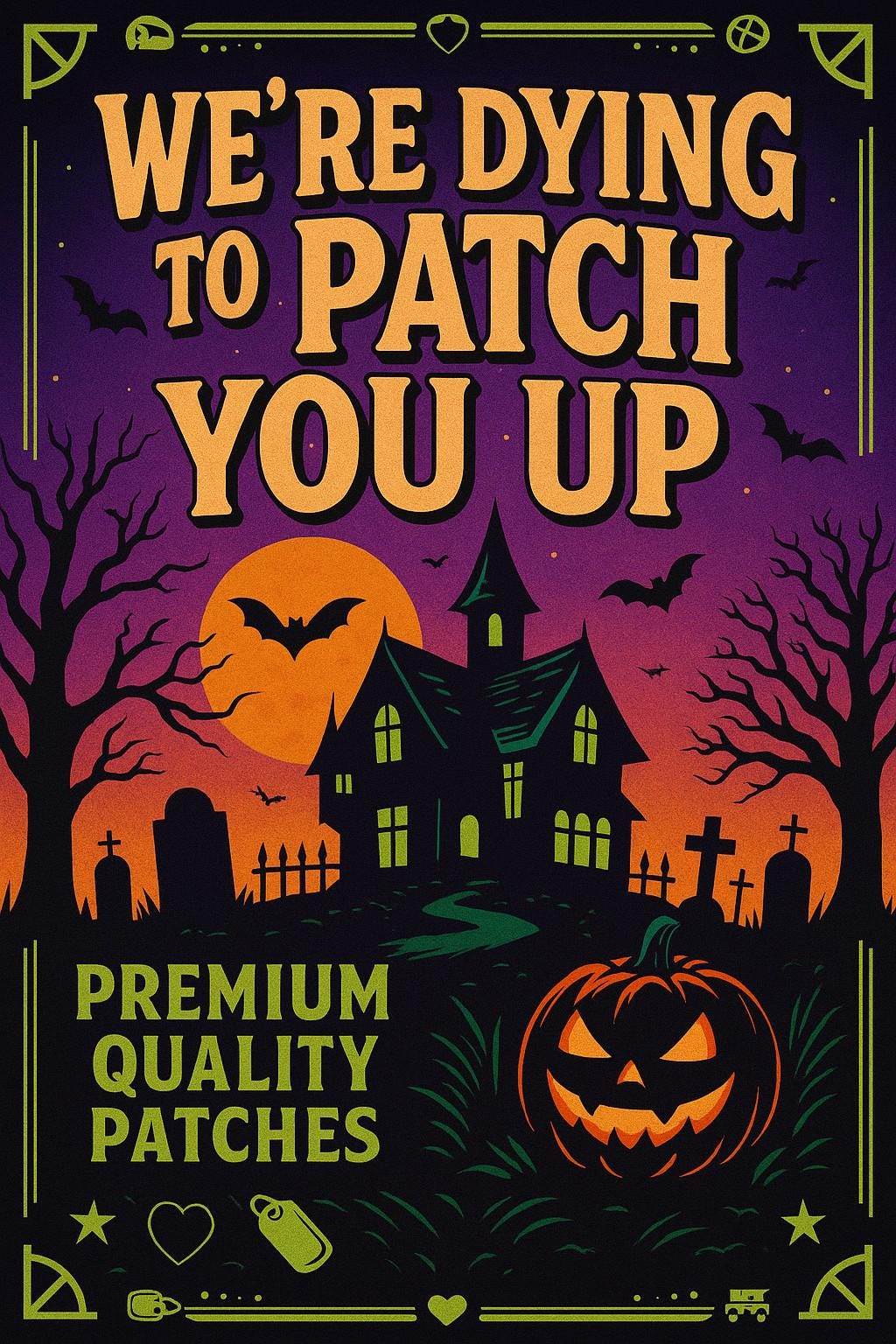 Haunted House Patch/iron-on Patch/kids Halloween Costume Decor/creepy ...