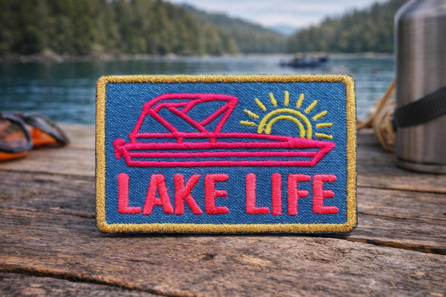 Lake Patch, Lake Life Patch, Trucker Hat Patches, Summer Patch, Boating ...