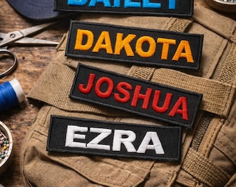 Etichetta con nome personalizzata da stirare, toppa personalizzata da stirare, etichetta con nome personalizzata da stirare, toppa ricamata per cappello, etichetta con nome vintage personalizzata da stirare