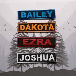 Custom Name Patch "Your Name" Personalized Name Tag Embroidered Iron-on/Sew-on DIY Applique Uniform Costume Backpack Jacket Vest Clothing