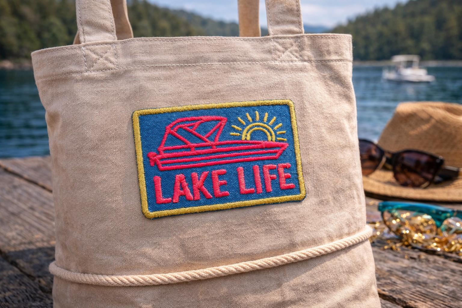 Lake Patch, Lake Life Patch, Trucker Hat Patches, Summer Patch, Boating ...