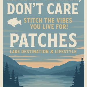 Custom Text Patch w/Mountain/Iron-On Patch/Personalized Gifts//Hiker & Camping/Embroidered Sew-On Applique for Clothing Vest/Jacket Backpack image 12