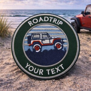 Benutzerdefinierte Ihr Text Patch / Aufnäher / Offroad Abenteuer / 4x4 Allradantrieb Geschenk / Gestickte Aufnäher für Kleidung Weste / Jacke Rucksack Ausrüstung