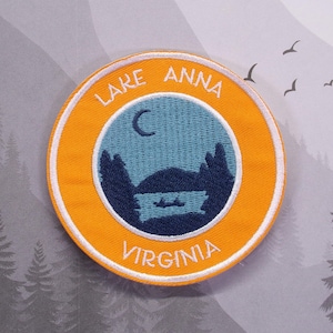 Iron On Lake Anna Patch/Souvenir Applique for Jacket & Clothing/Backpack/Virginia Patch/Lake Life Gift/Boating Badge/Outdoor Travel