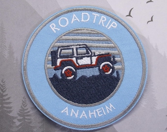 Anaheim Road Trip Patch/Iron-On Patch/ Offroad 4x4 Trail Adventure Gift/Embroidered Sew-On Applique for Clothing Vest/Jacket Backpack Gear