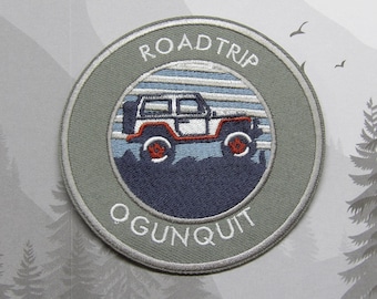 Opstrijkbare Ogunquit Road Trip-patch/geborduurde appliqué voor jas rugzakkleding/offroad 4x4 Adventure Rig/4WD embleem/Trail Adventure