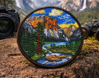 Yosemite National Park Souvenir Patch/Iron On Patch/Hiking & Camping Gift/Sew-On Applique for Clothing Vest/Jacket Hats Backpacks Gear
