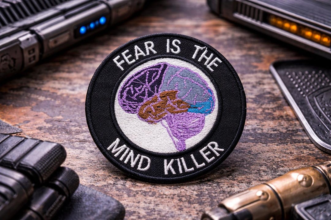 Fear is the Mind Killer Patch/iron-on Patch/sci-fi Quote Gift/mental ...
