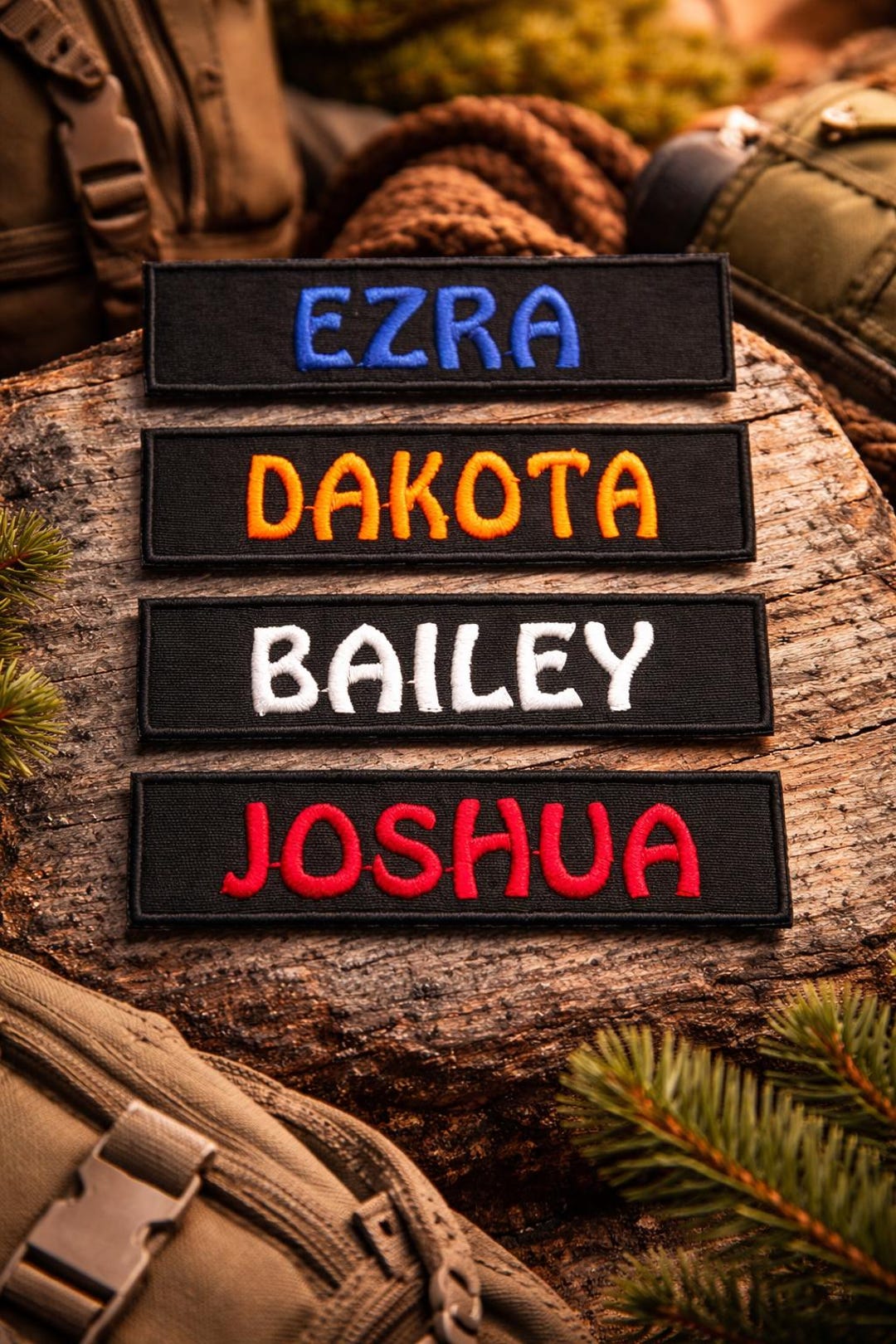 Custom Embroidered Name Tag Patch, Iron-on or Sew-on Applique for ...