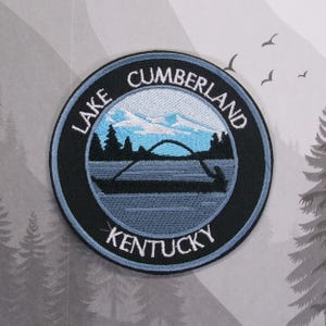 Iron On Lake Cumberland Patch/Souvenir Applique for Jacket & Clothing/Backpack/Kentucky Patch/Lake Life Gift/Boating Badge/Outdoor Travel