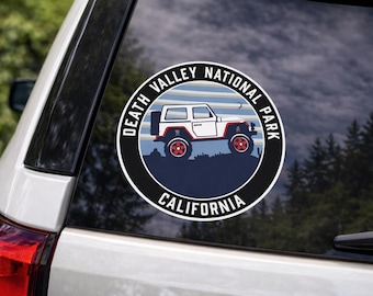 Death Valley National Park California Sticker/Adventure Souvenir Gift/Car Truck Window Bumper Die Cut Vinyl Decal Sticker for Water Bottle