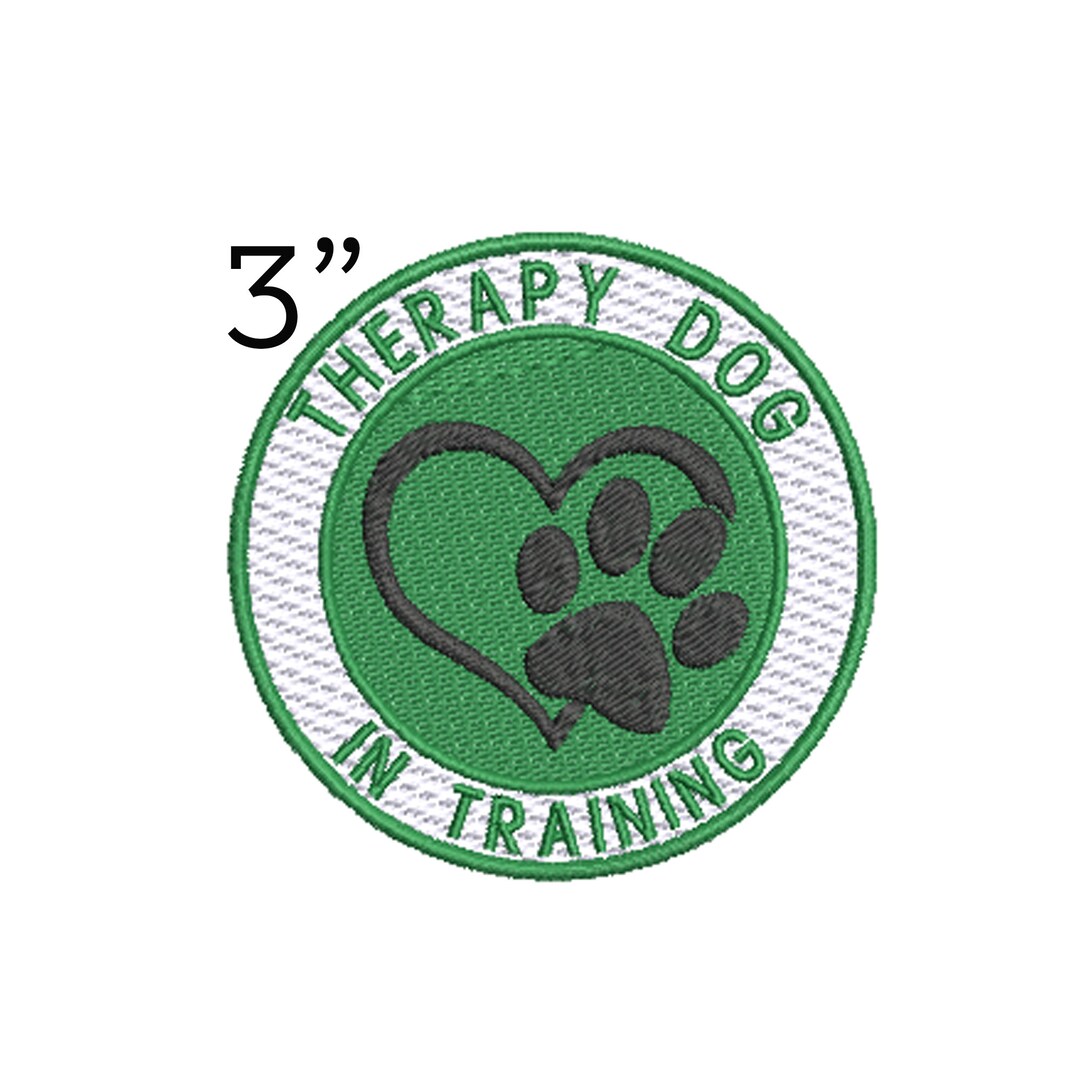 Therapy dog in training embroidered sale vest