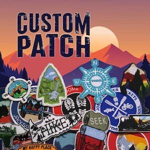 ONE Custom Patch - 3" Up To 11" - Your own artwork - Up to 10 Colors - A USA Company - Embroidered Applique Patch for Clothing Vest Jacket