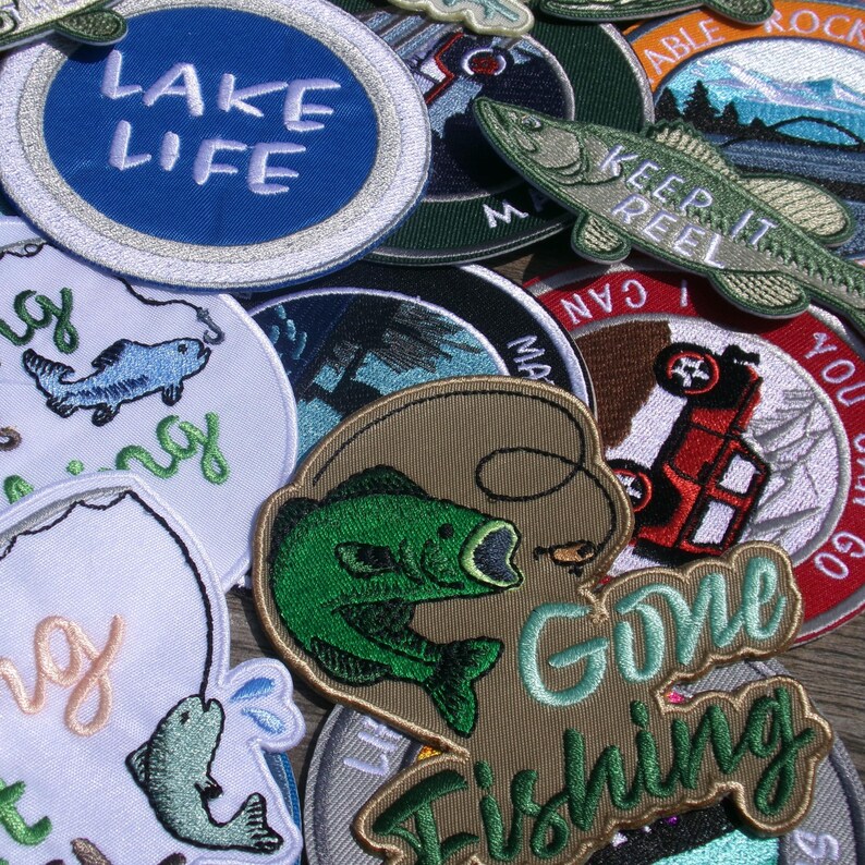Custom Text Patch w/Mountain/Iron-On Patch/Personalized Gifts//Hiker & Camping/Embroidered Sew-On Applique for Clothing Vest/Jacket Backpack image 11