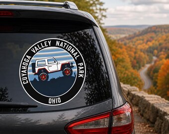 Cuyahoga Valley National Park Sticker Decal/SUV Car Truck Window Bumper Graphics Die Cut Vinyl Sticker Decal/Nature Adventure 4x4 Offroad