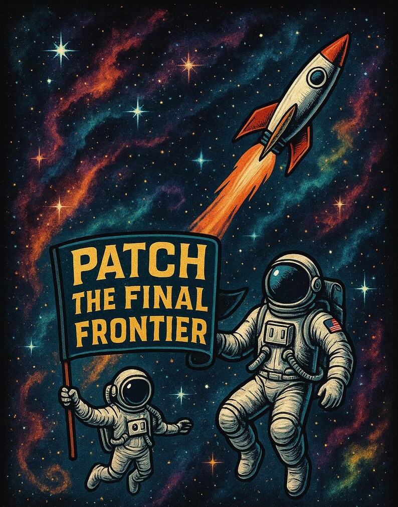 Mars Explorer Patch/Iron-On Patch/Red Planet/NASA/Sci-Fi Space Gift/Musk Inspired/Embroidered Sew-On Applique for Vest/Jacket Clothing Bags image 7