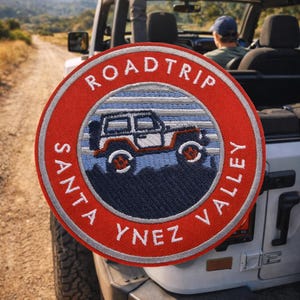 Santa Ynez Valley Patch/Iron-On Patch/Road Trip/Offroad Badge/4x4 Adventure/Embroidered Sew-On Applique for Clothing Vest/Jacket Backpack