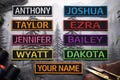 Custom Name Patch "Your Name" Personalized Name Tag Embroidered Iron-on/Sew-on Applique Uniform Costume Vest Clothing Backpack Jacket DIY product logo