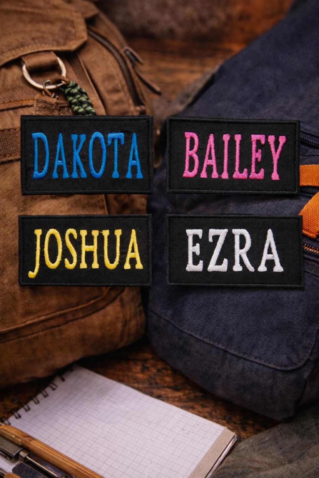 Custom Embroidered Name Tag Patch, Iron-on or Sew-on Applique for ...