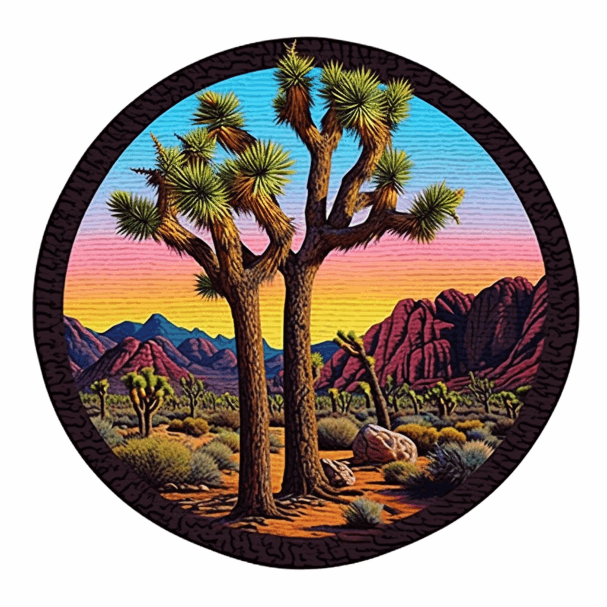 DIY Embroidery Kit Beginner, Needlepoint Kit With Joshua Tree