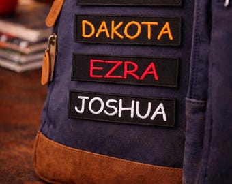 Etichetta con nome personalizzata da stirare, toppa personalizzata da stirare, etichetta con nome personalizzata da stirare, toppa ricamata per cappello, etichetta con nome vintage personalizzata da stirare