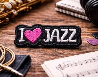 I Love Jazz Patch/Bügelbild zum Aufnähen/ I Love Jazz Patch/ I Love Jazz Patch/ I Love Jazz Patch/ I Love Jazz Patch/ I Love Jazz Patch/ I Love Jazz Patch/ I Love Jazz Patch/ I Love Jazz Patch