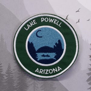 Iron On Lake Powell Patch/Souvenir Applique for Jacket & Clothing/Backpack/Arizona Patch/Lake Life Gift/Boating Badge/Outdoor Travel
