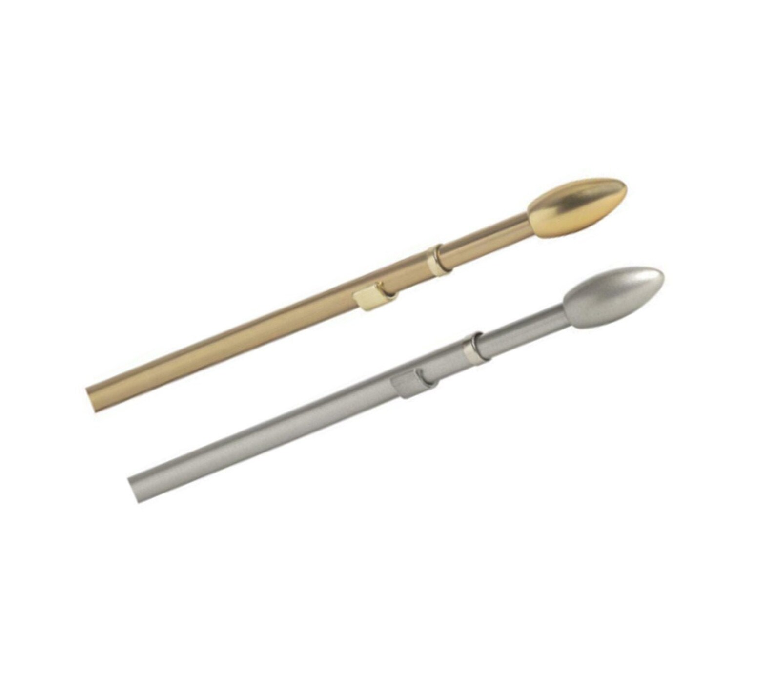 Cafe Rod Pole Voile Net Curtain Pole Satin Silver or Brassed - Etsy UK