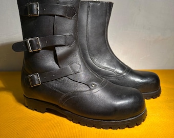 Vintage Rukapol Austria Military Boots – Full Leather Buckle Boots EU 41