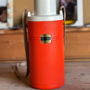 Vintage Camping Thermos, 1 Liter, Bottiglia Termica Style