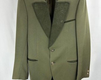 Vintage Austrian Loden Trachten Jacket – Pure Virgin Wool Blazer