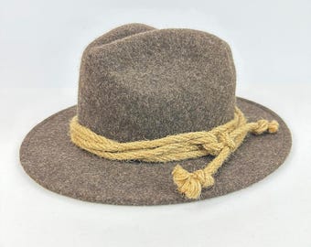 Vintage Stockerpoint Alpine Felt Hat Size 55 – Bavarian Trachten Style - 100% Wool