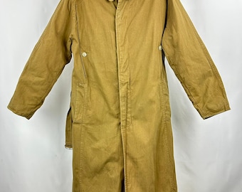 90s Vintage Schneiders Salzburg Coat Camel Long Austrian Made Jacket Size L 50