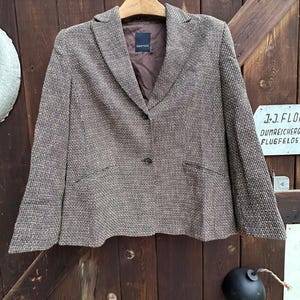 Blazer Bianca rétro vintage des années 1990 Mode femme