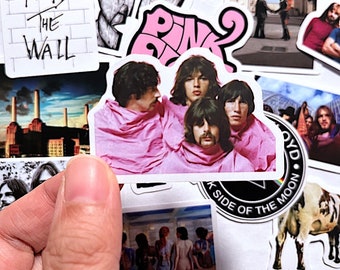 Pink Floyd Stickers, 12pcs Waterproof 60s Classic Rock Band, English Rock Band  Stickers