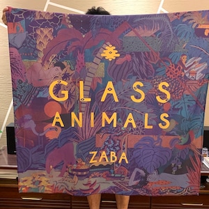 ガラスの動物Zabaアルバムカバー大型バナー40インチx40インチ、英語代替グループガラスの動物壁装飾