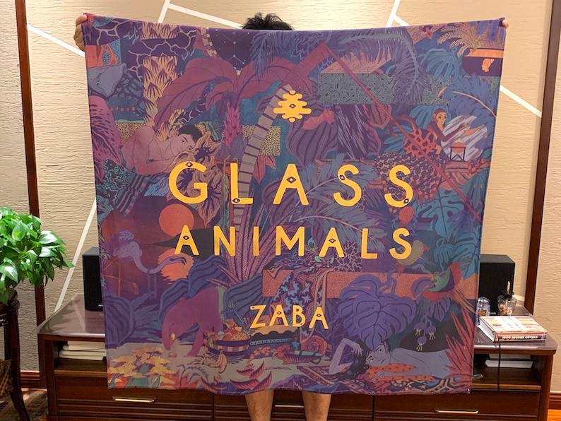 Glass Animals Zaba Album Cover Large Banner 40x40, English Alternative Group Glass Animals Wall Decor Zaba