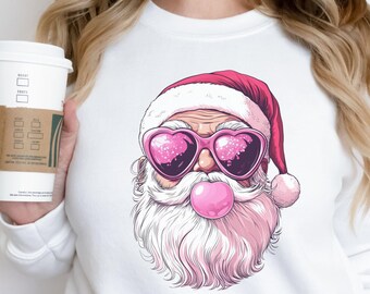 サンタの顔 クリスマス バブルガム 青 ピンク 男の子 女の子 肌の色